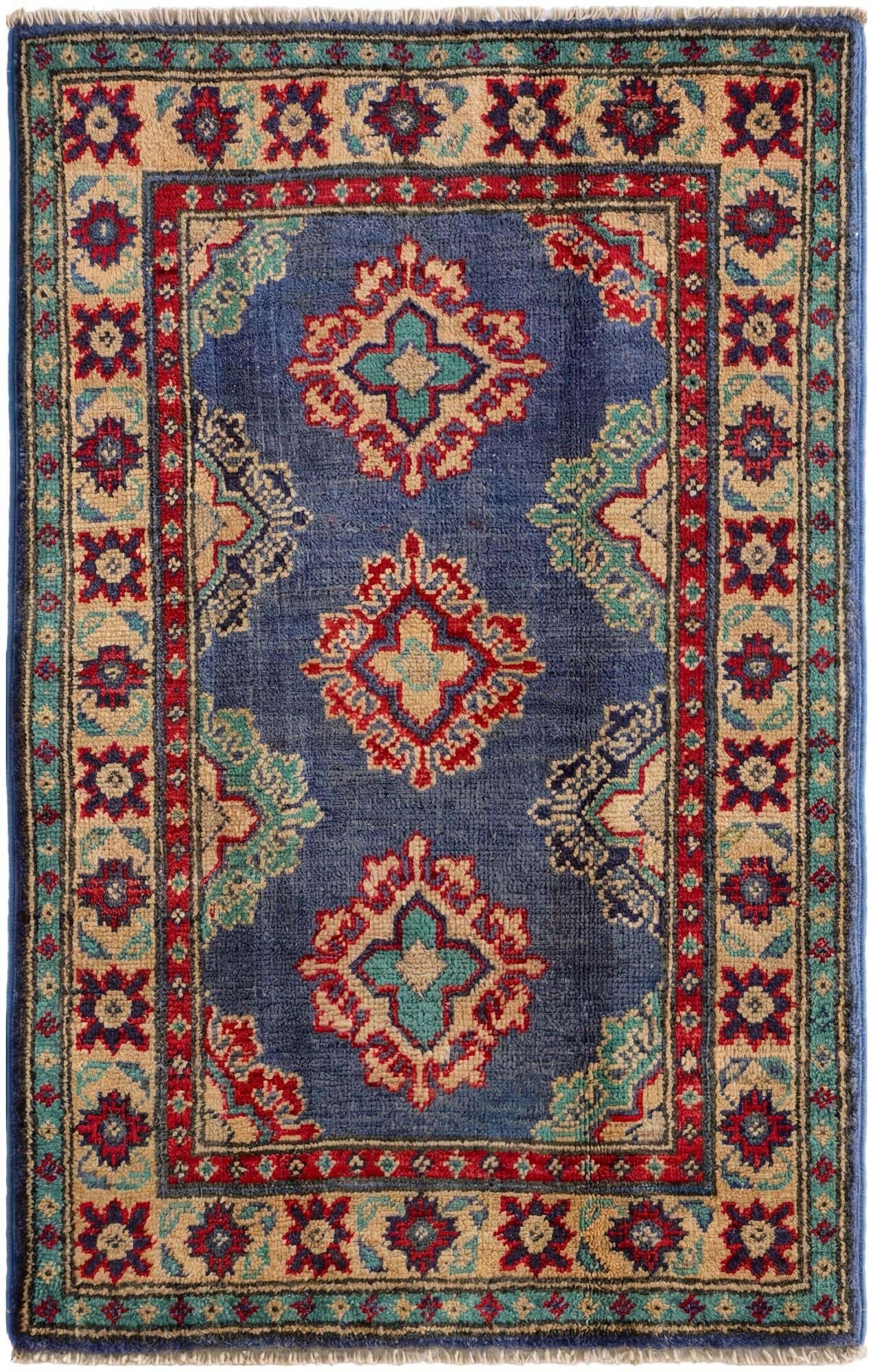 2' x 3' 2 Hand Knotted Kazak Rug