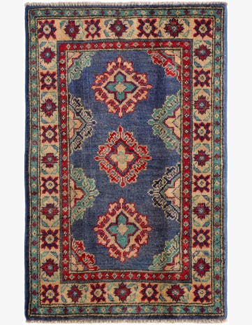 2' x 3' 2 Hand Knotted Kazak Rug