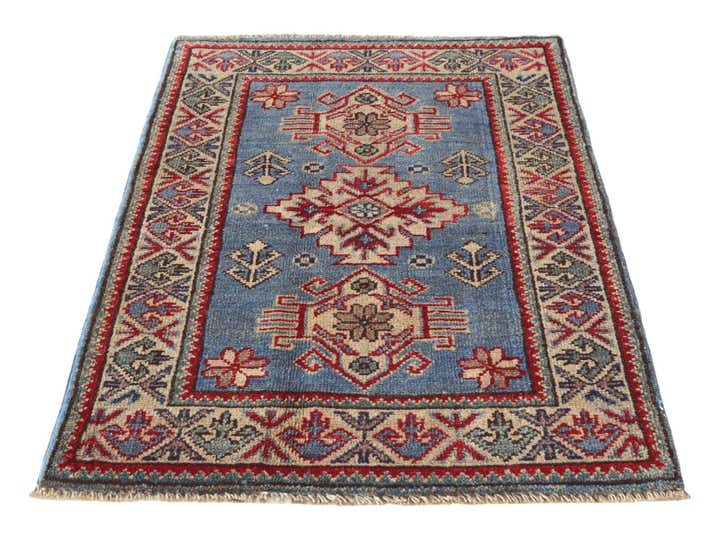 2' 1 x 3' Hand Knotted Kazak Rug