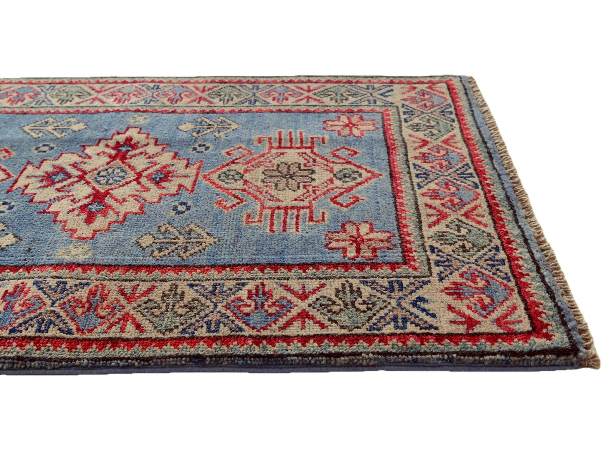 2' 1 x 3' Hand Knotted Kazak Rug