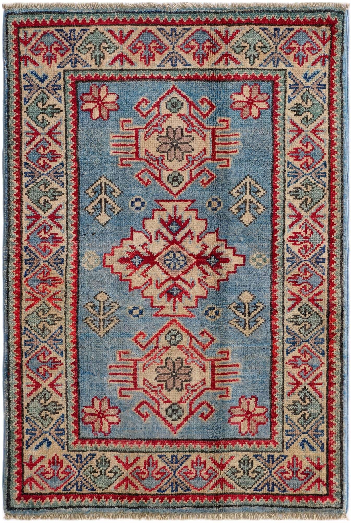 2' 1 x 3' Hand Knotted Kazak Rug