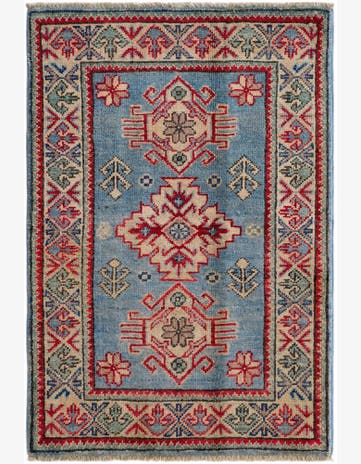2' 1 x 3' Hand Knotted Kazak Rug