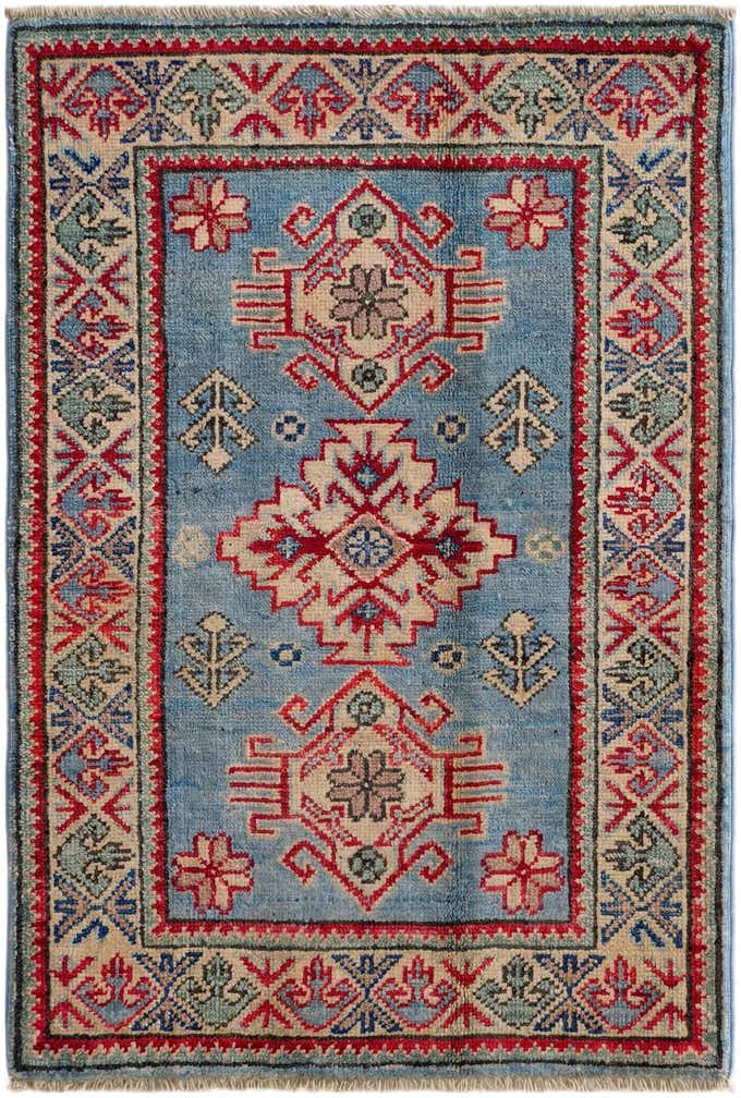 2' 1 x 3' Hand Knotted Kazak Rug