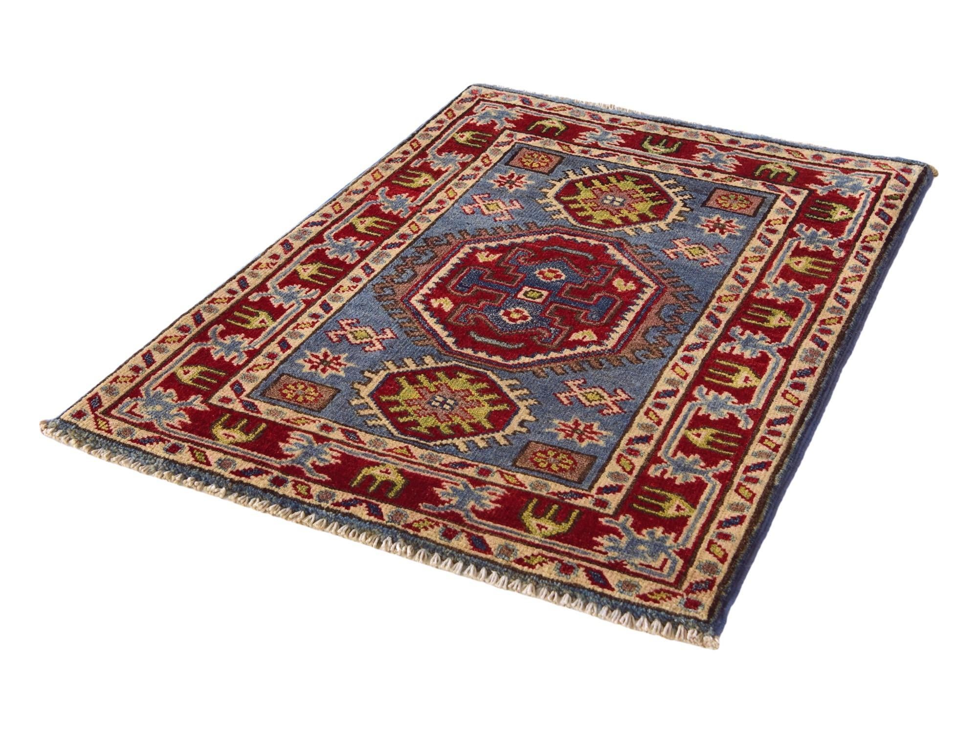 2' x 2' 10 Hand Knotted Kazak Rug