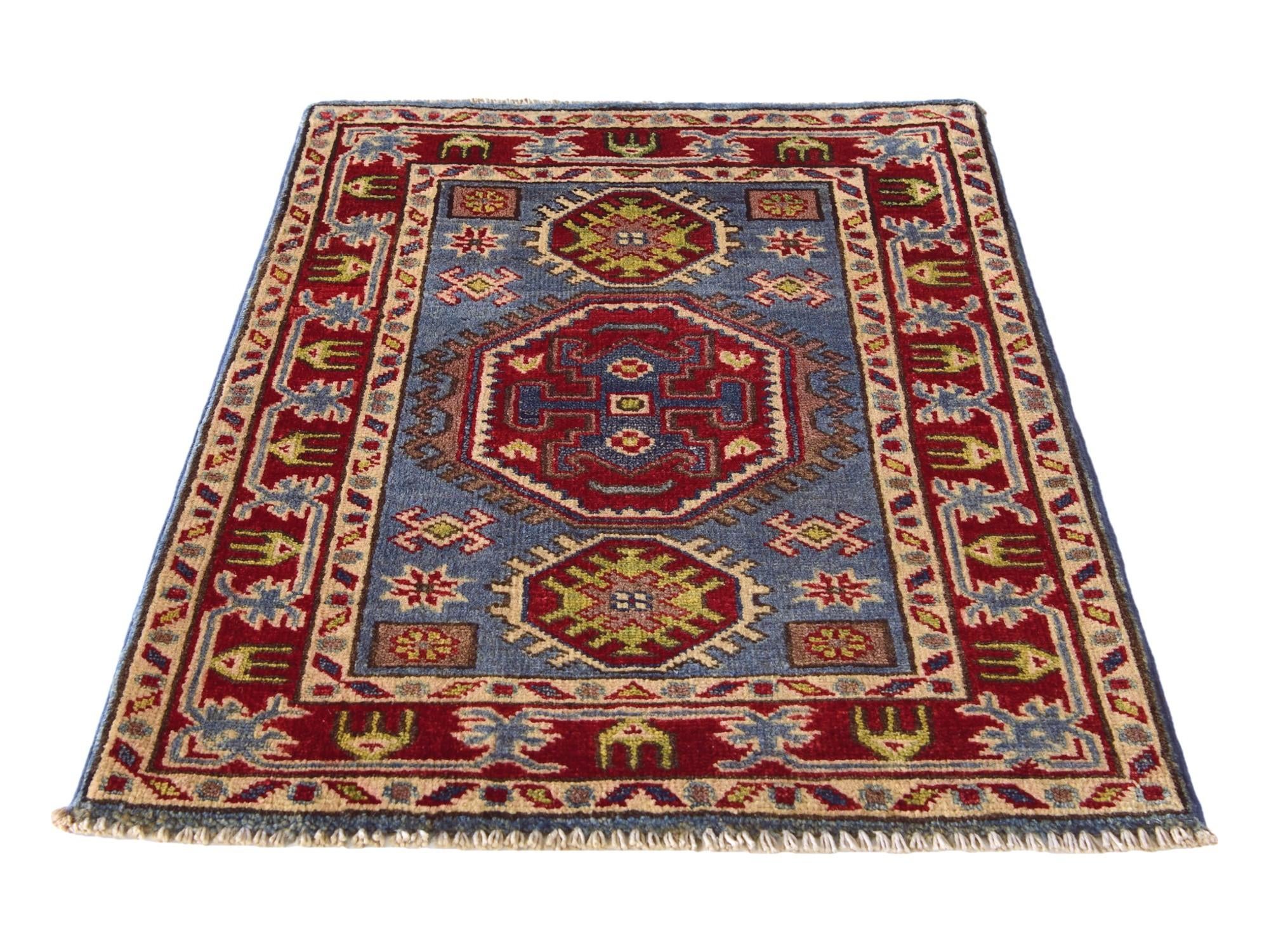 2' x 2' 10 Hand Knotted Kazak Rug