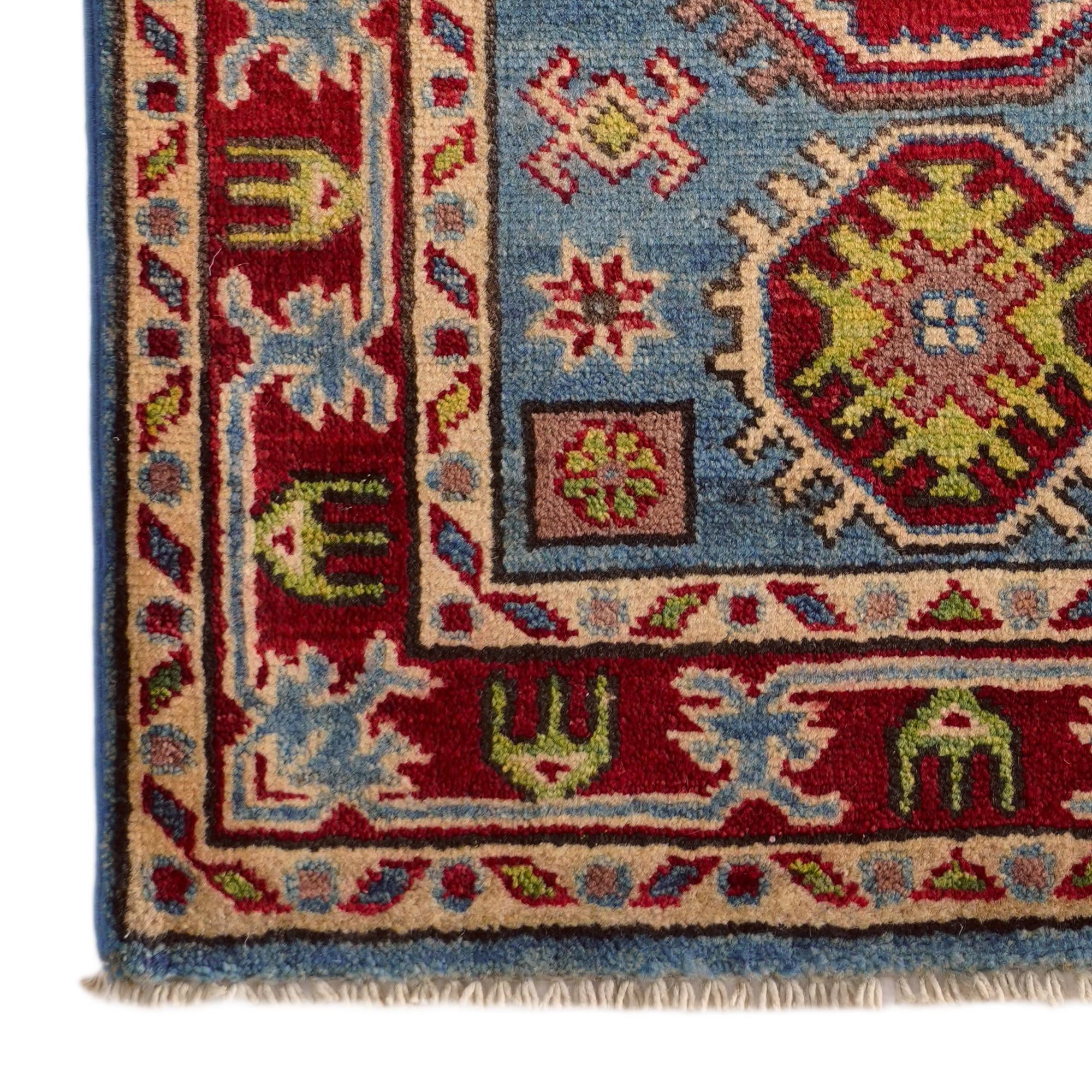 2' x 2' 10 Hand Knotted Kazak Rug