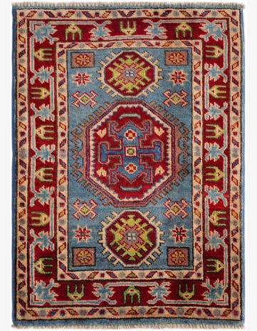 2' x 2' 10 Hand Knotted Kazak Rug