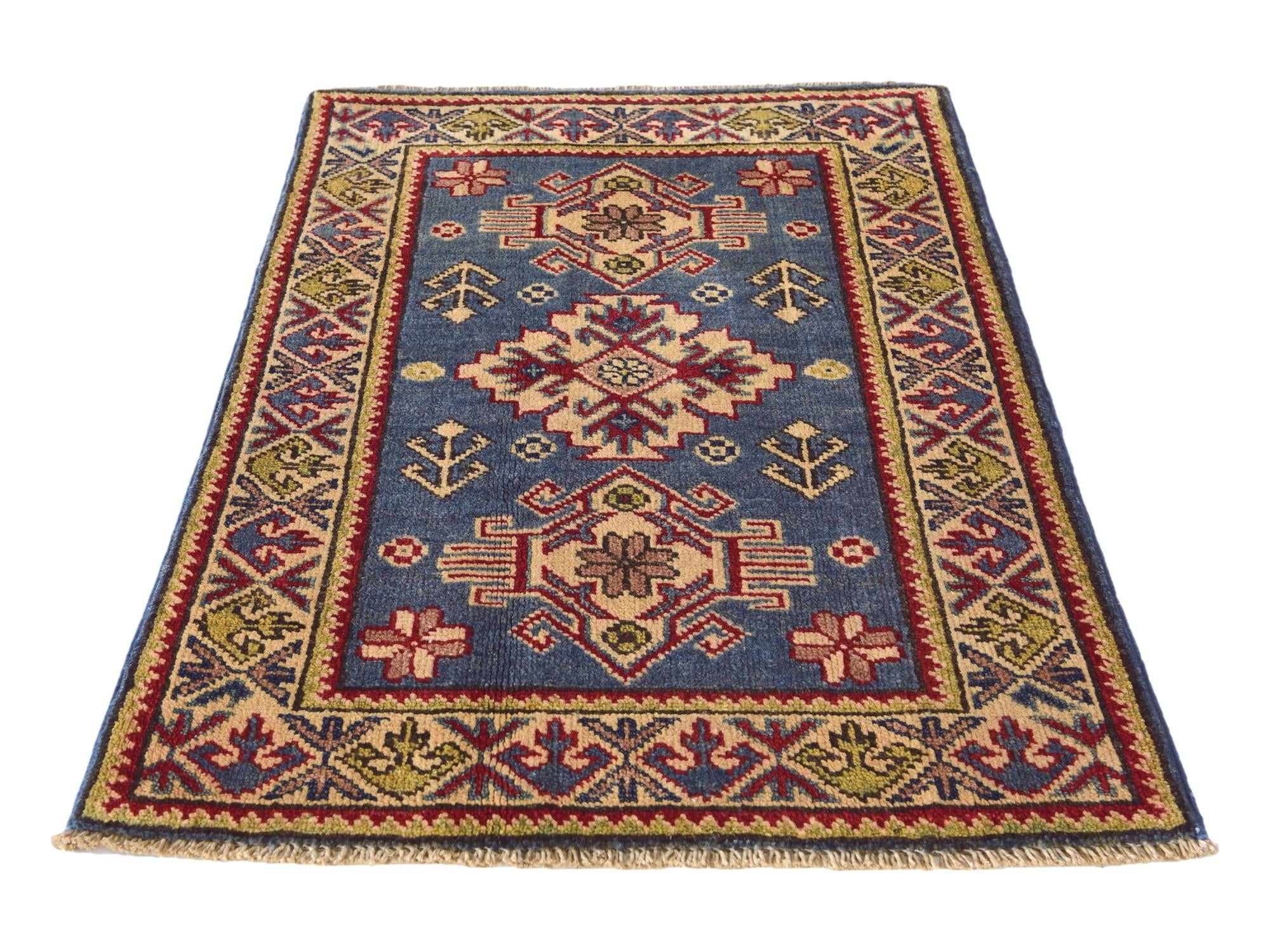 2' x 2' 11 Hand Knotted Kazak Rug