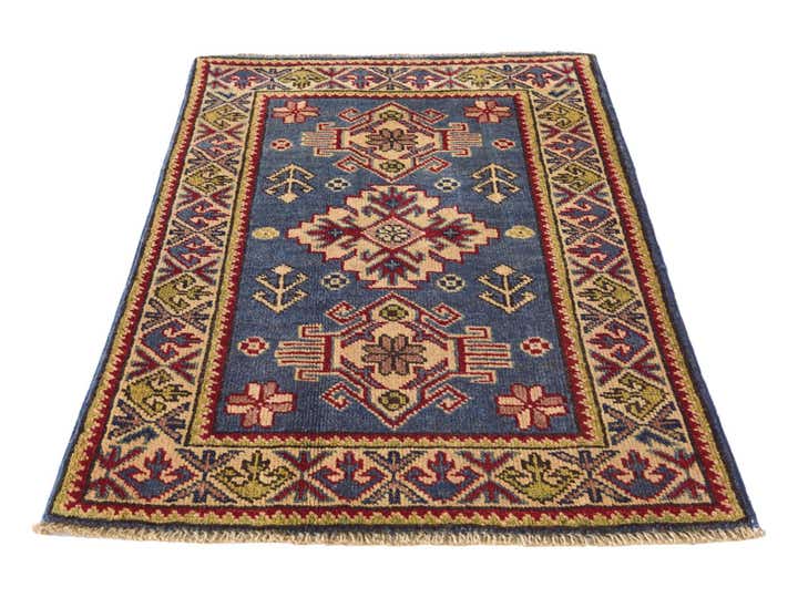2' x 2' 11 Hand Knotted Kazak Rug