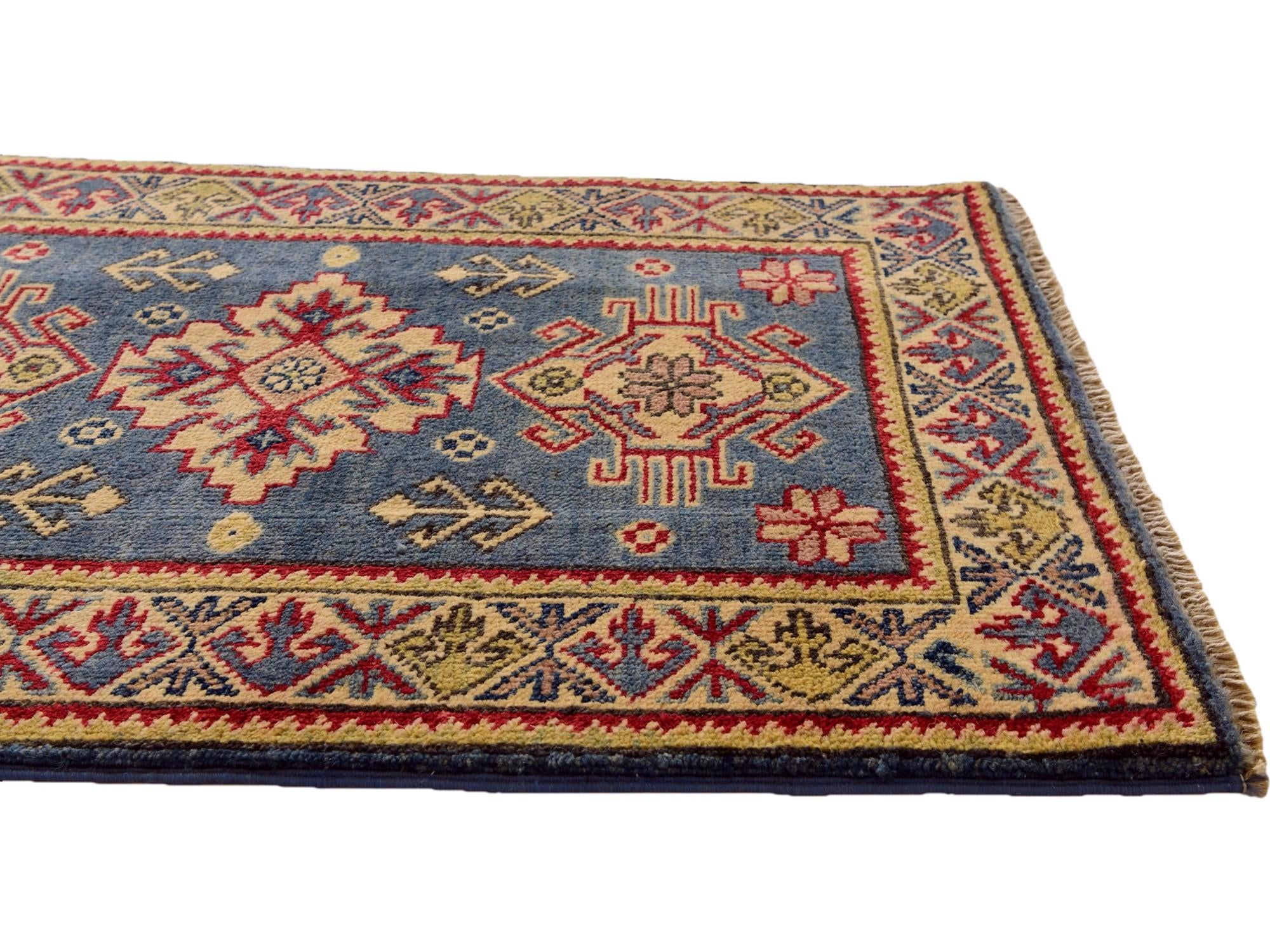 2' x 2' 11 Hand Knotted Kazak Rug
