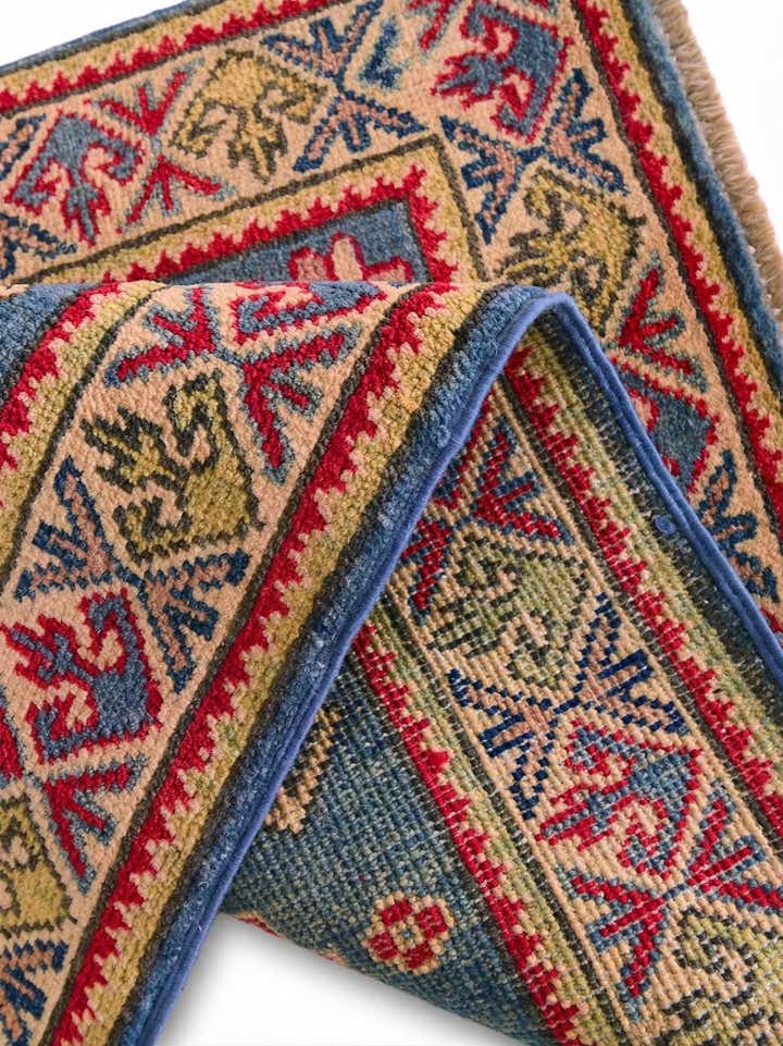 2' x 2' 11 Hand Knotted Kazak Rug