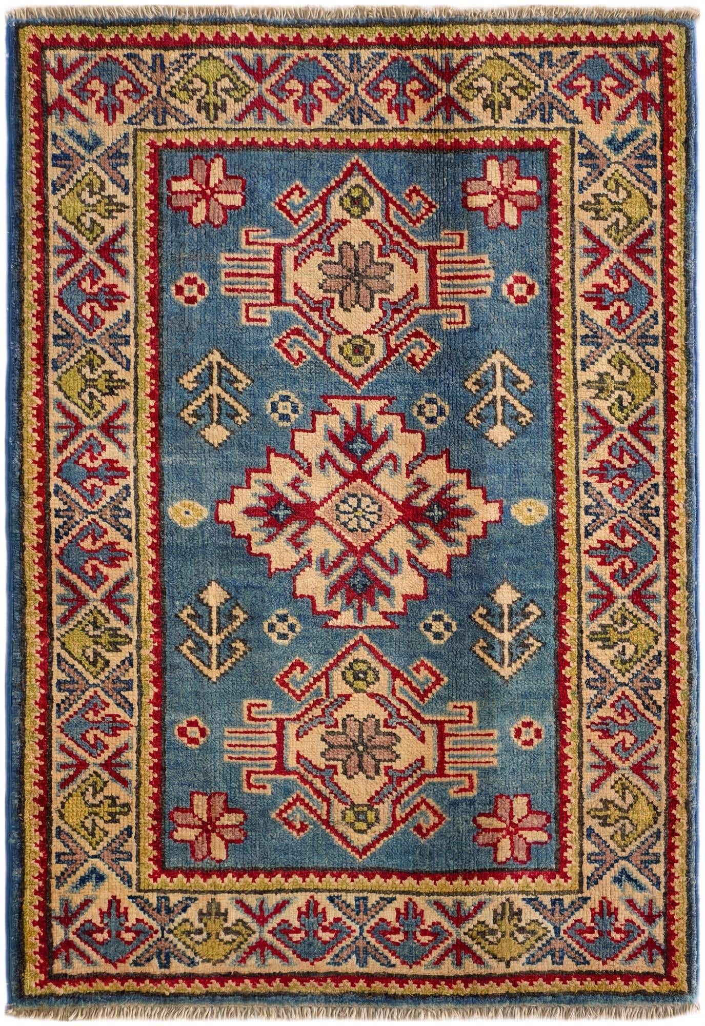 2' x 2' 11 Hand Knotted Kazak Rug
