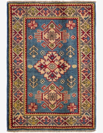 2' x 2' 11 Hand Knotted Kazak Rug