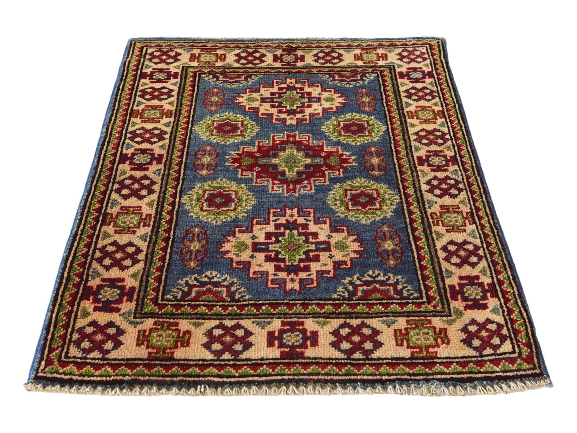 2' x 2' 11 Hand Knotted Kazak Rug
