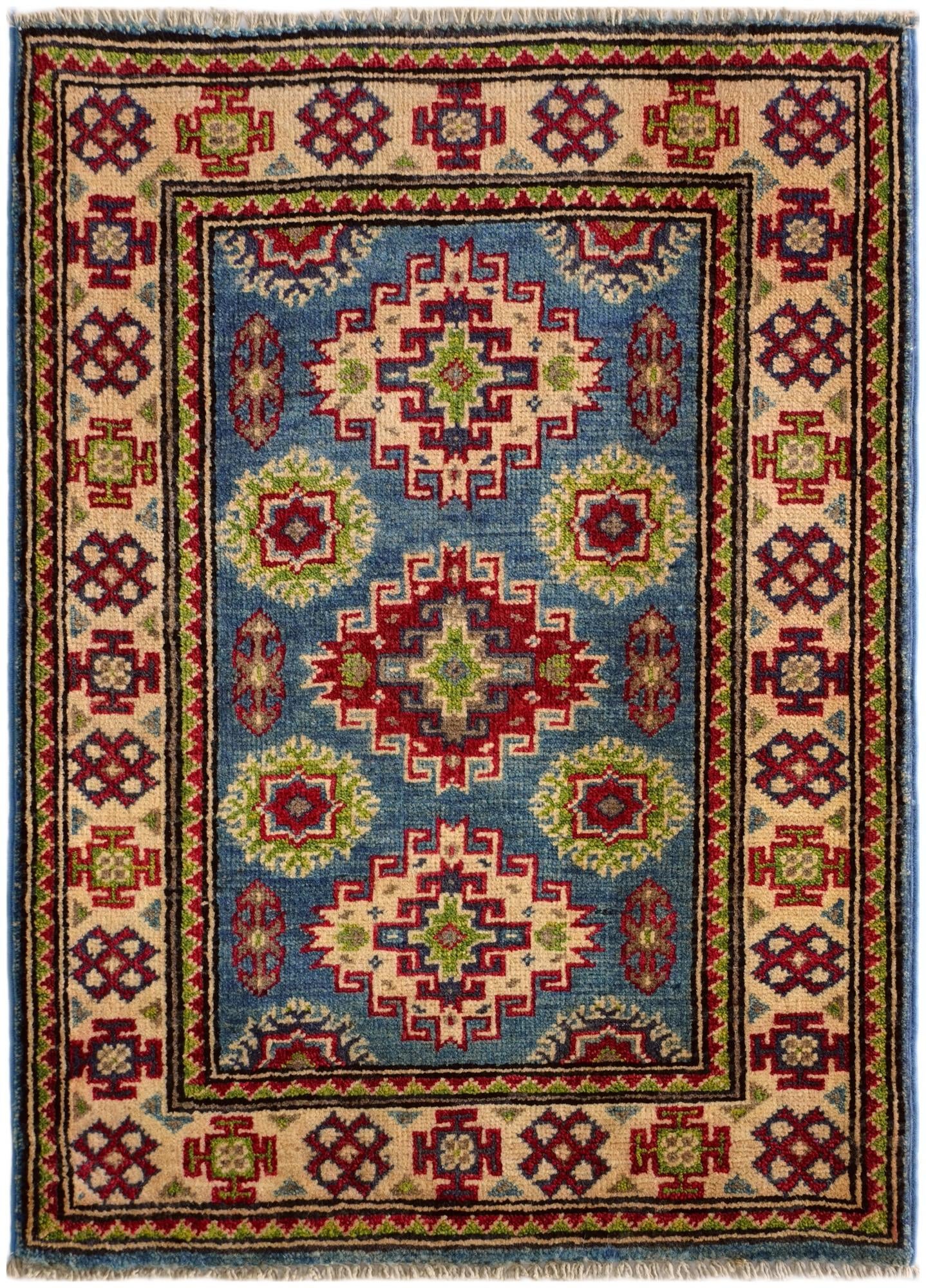2' x 2' 11 Hand Knotted Kazak Rug
