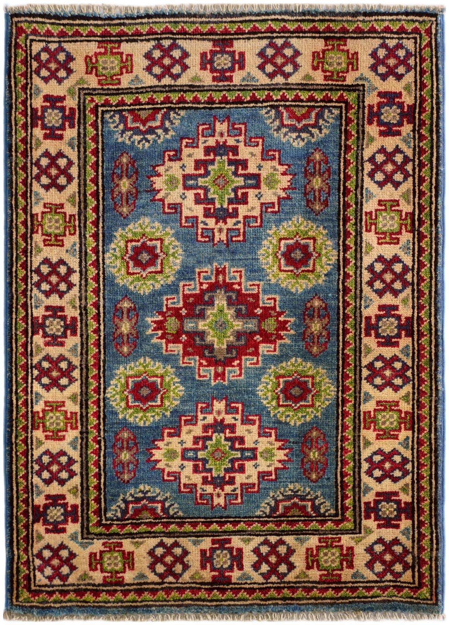 2' x 2' 11 Hand Knotted Kazak Rug