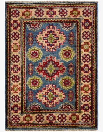 2' x 2' 11 Hand Knotted Kazak Rug