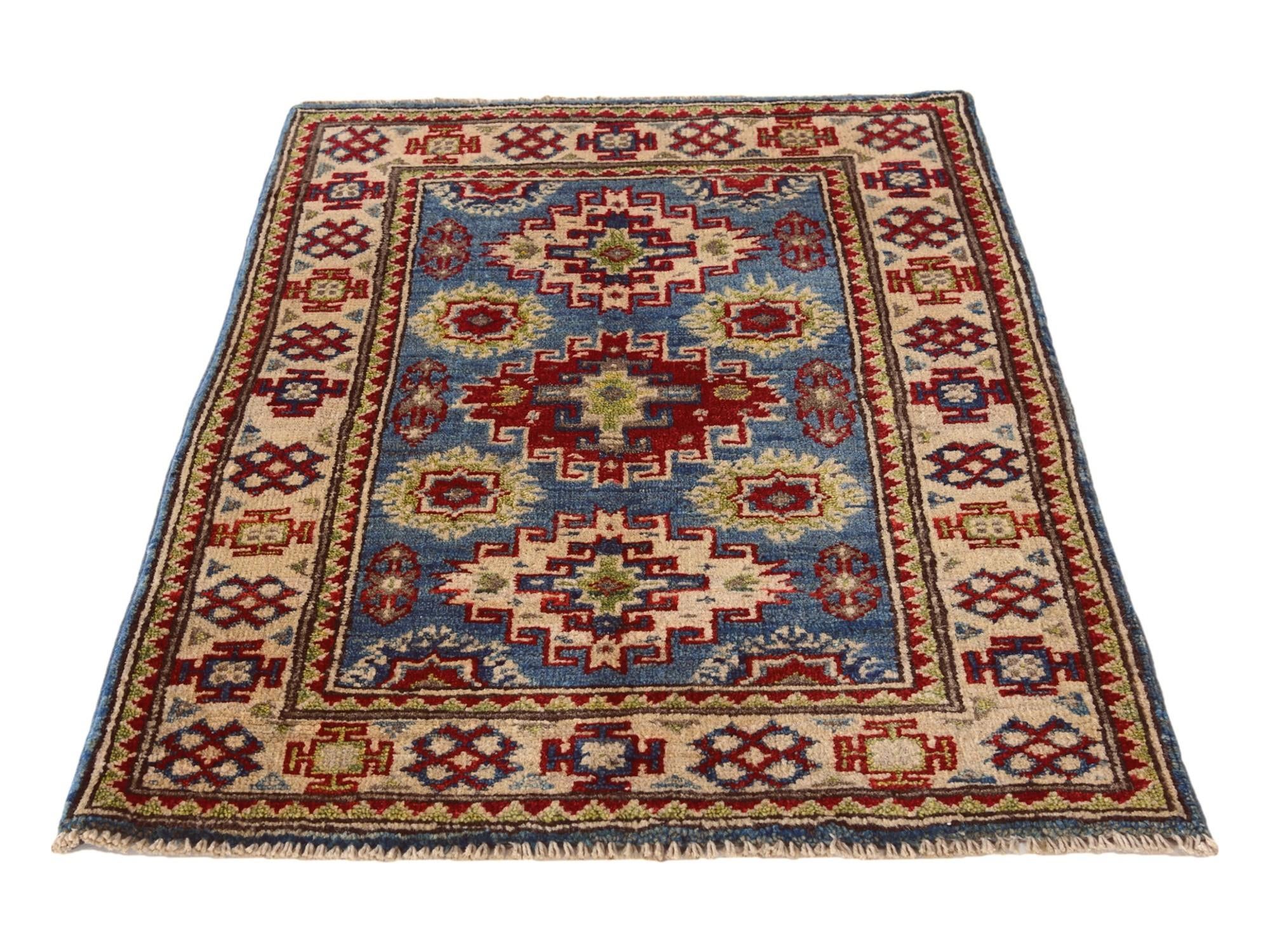 2' 2 x 2' 11 Hand Knotted Kazak Rug