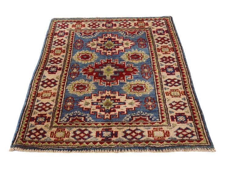Detail image of 2' 2 x 2' 11 Hand Knotted Kazak Rug