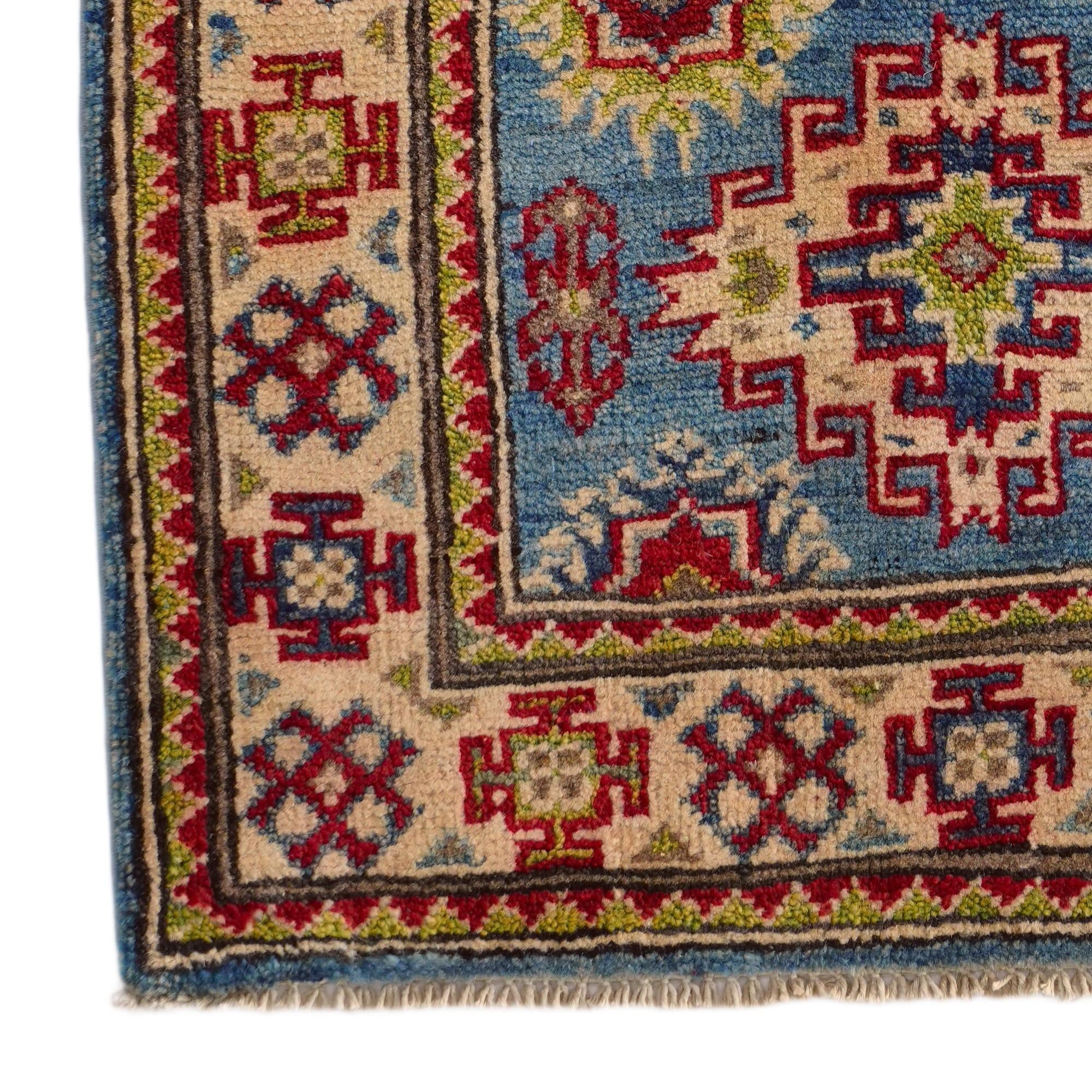 2' 2 x 2' 11 Hand Knotted Kazak Rug
