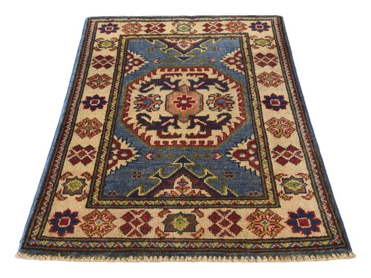 Detail image of 1' 11 x 2' 11 Hand Knotted Kazak Rug