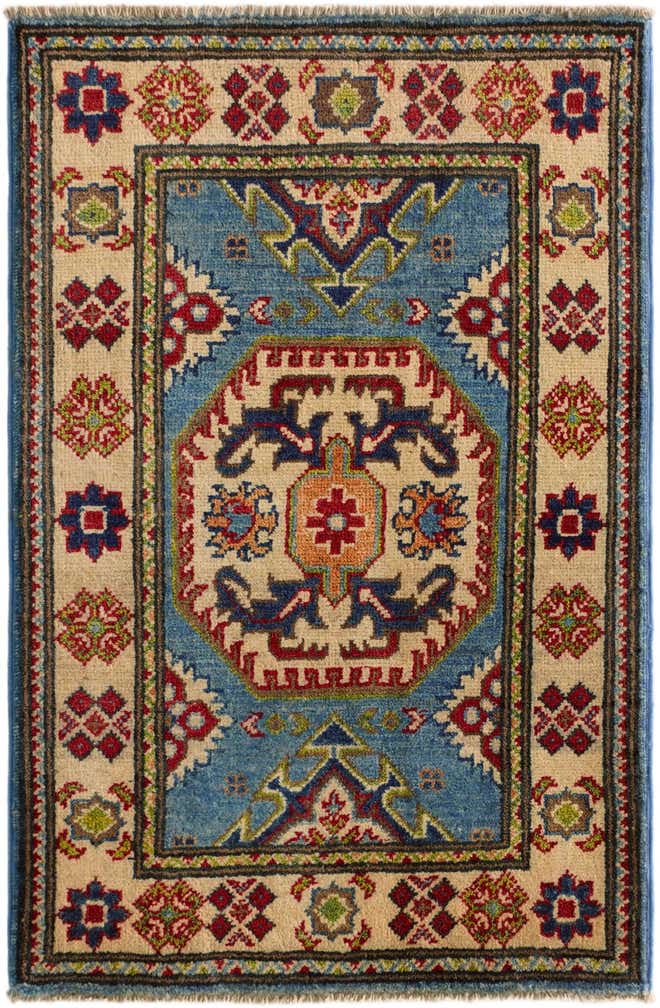 1' 11 x 2' 11 Hand Knotted Kazak Rug