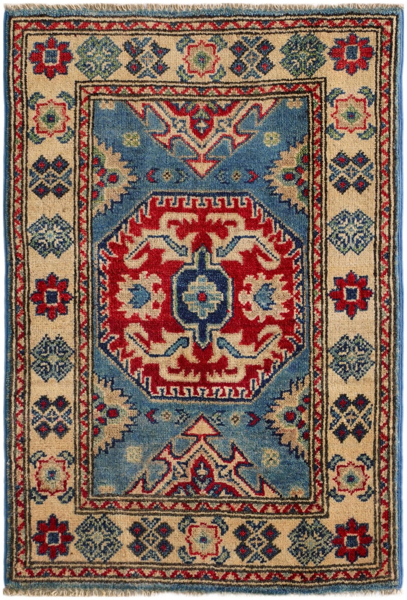 2' x 3' Hand Knotted Kazak Rug