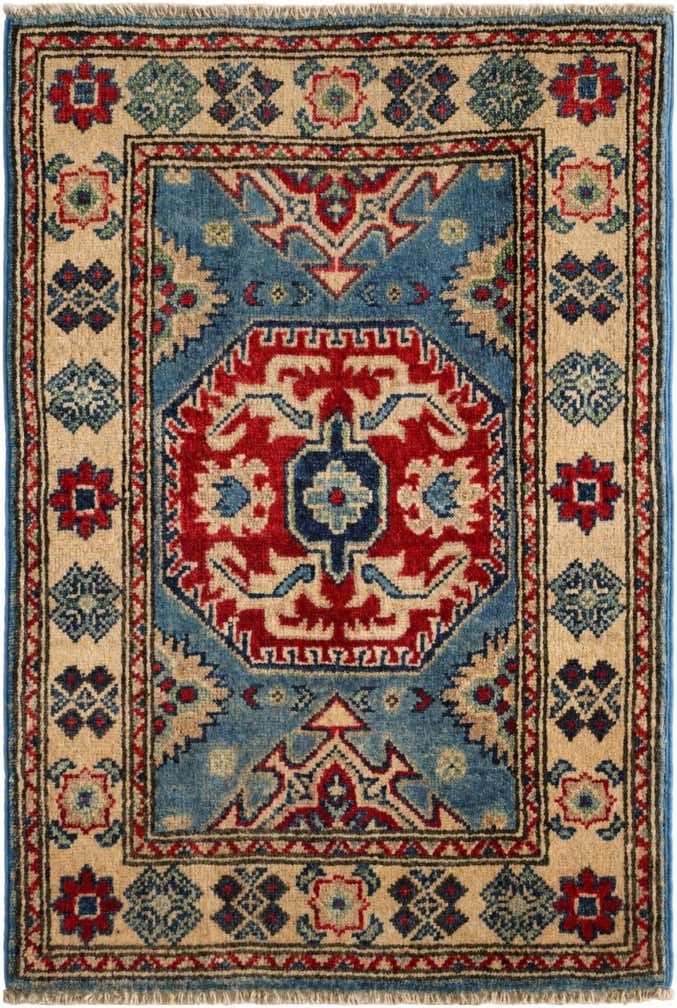 2' x 3' Hand Knotted Kazak Rug