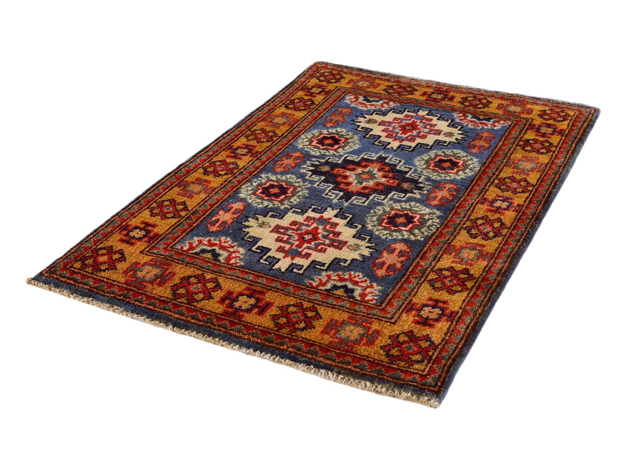 2' x 2' 11 Hand Knotted Kazak Rug