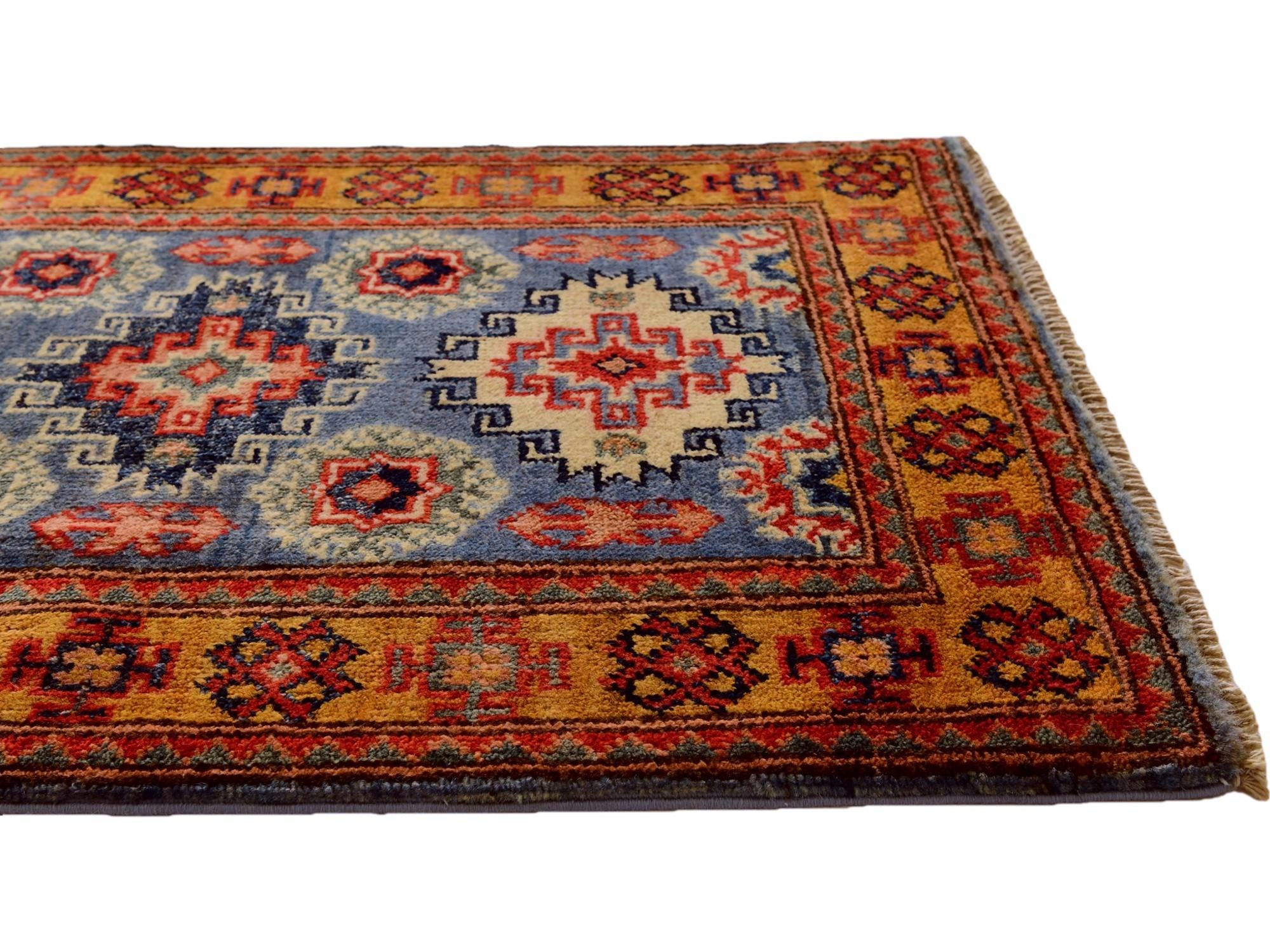 2' x 2' 11 Hand Knotted Kazak Rug