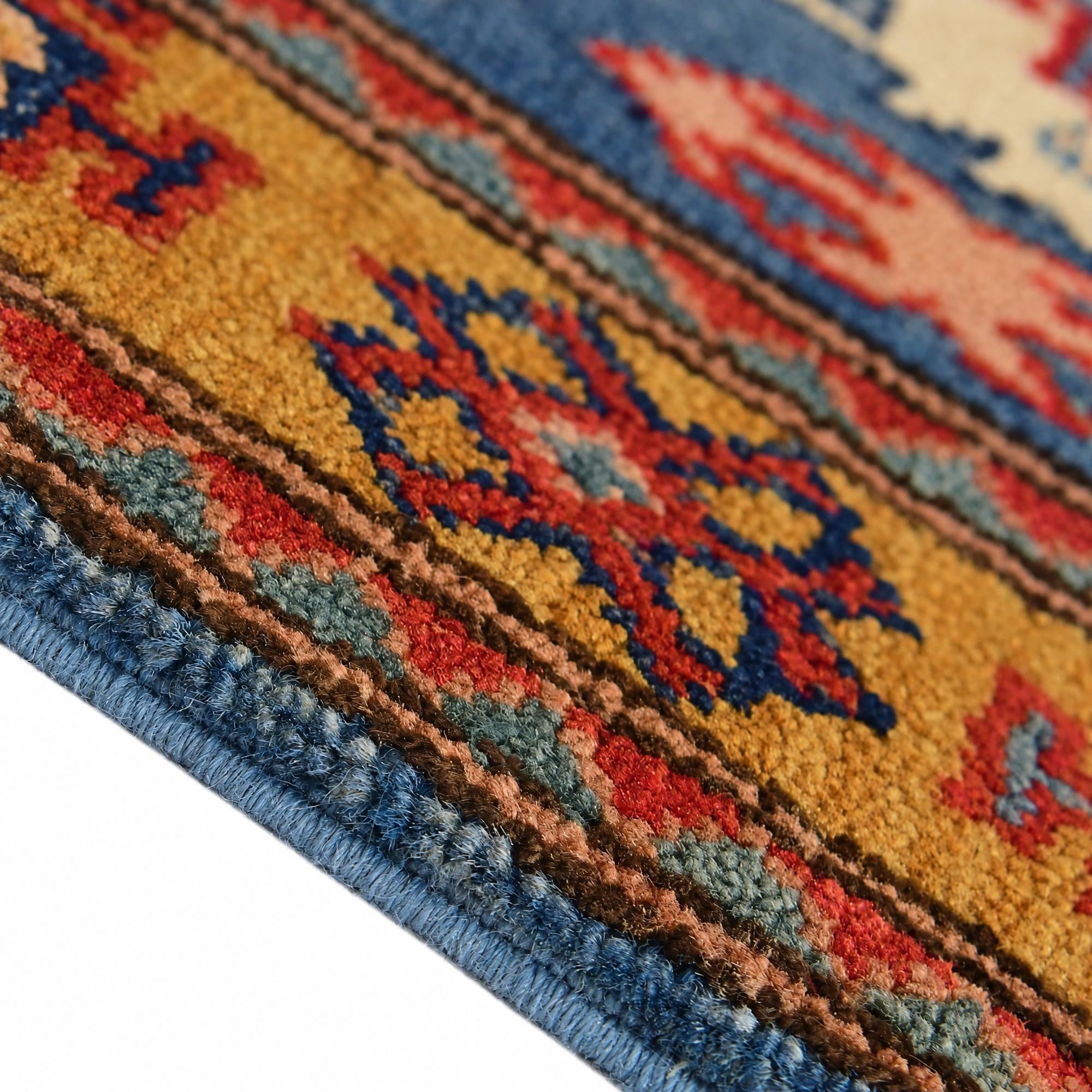 60cm x 90cm Hand Knotted Kazak Rug