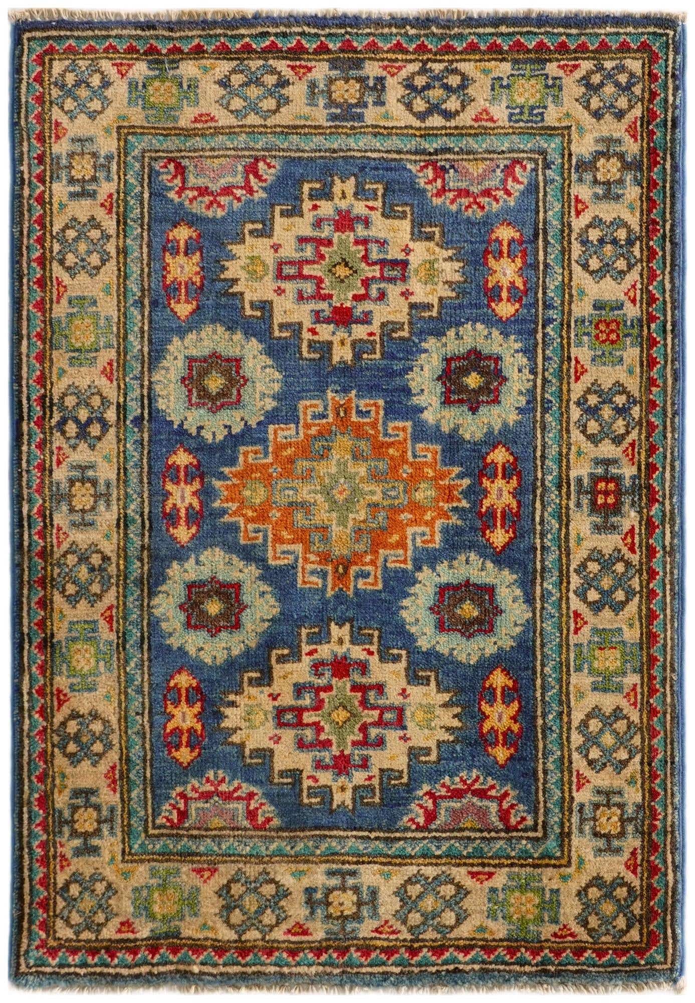 2' x 3' Hand Knotted Kazak Rug