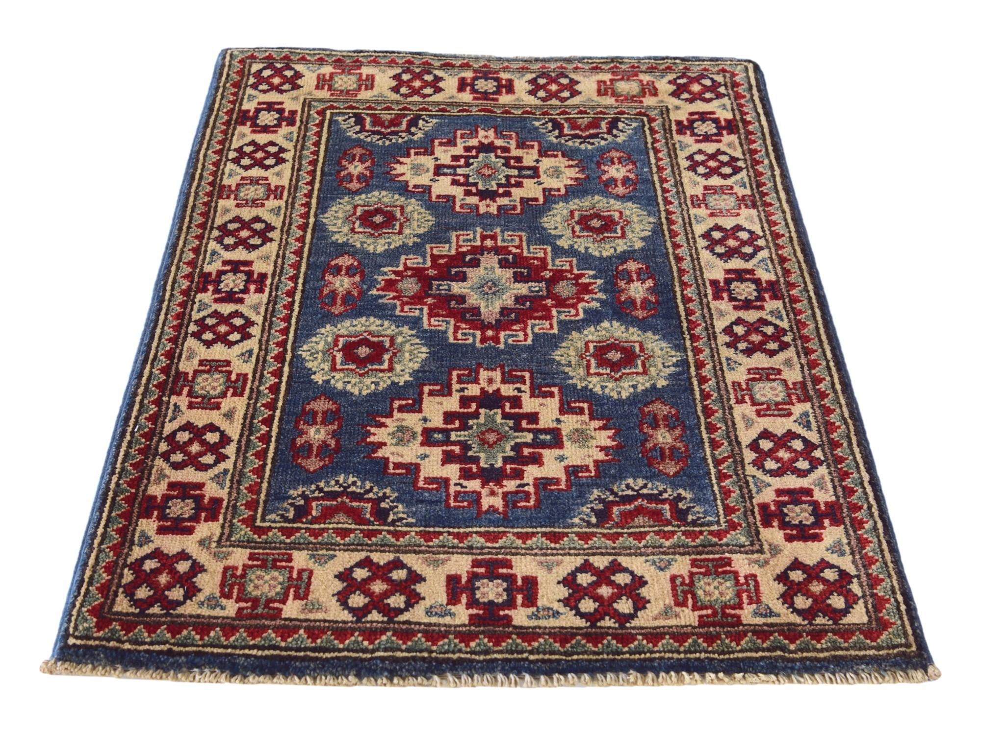 2' 1 x 3' Hand Knotted Kazak Rug