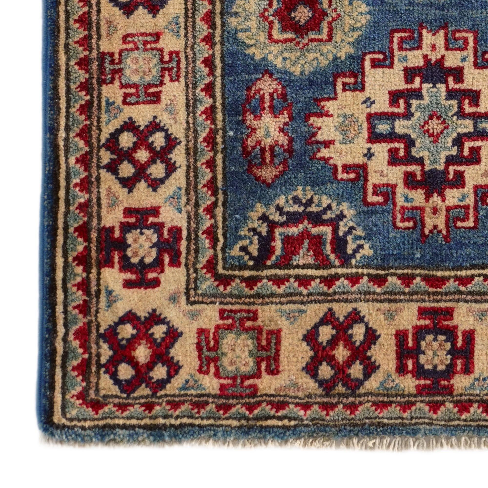 2' 1 x 3' Hand Knotted Kazak Rug