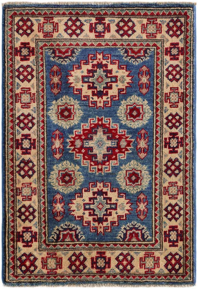 2' 1 x 3' Hand Knotted Kazak Rug