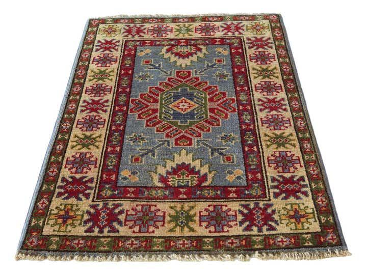 2' x 3' Hand Knotted Kazak Rug