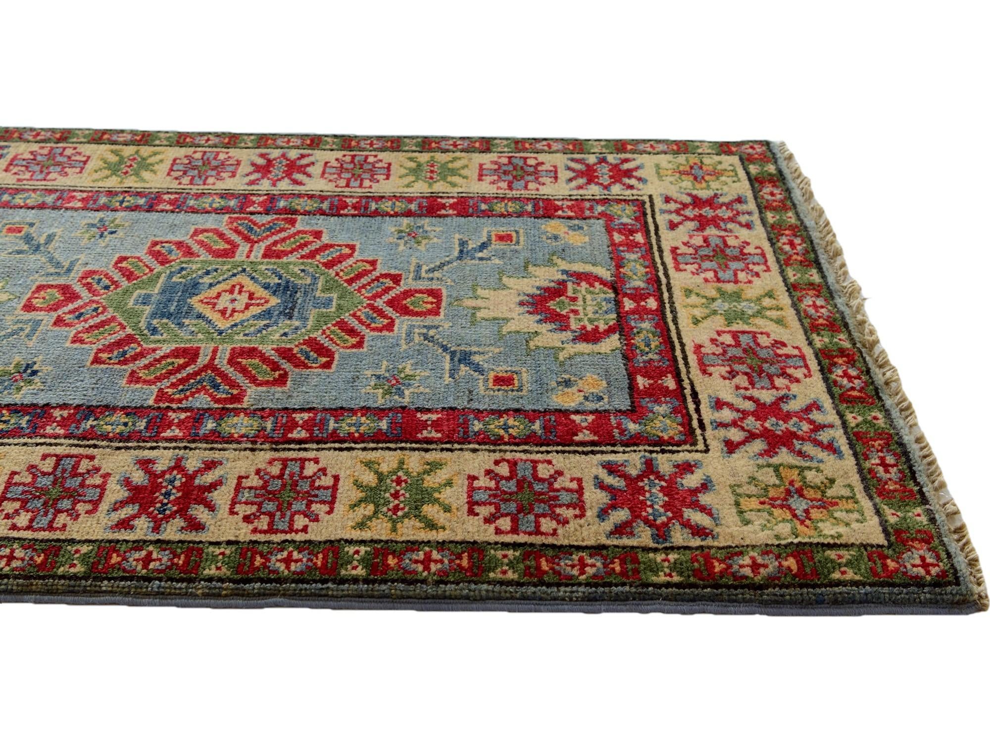 2' x 3' Hand Knotted Kazak Rug