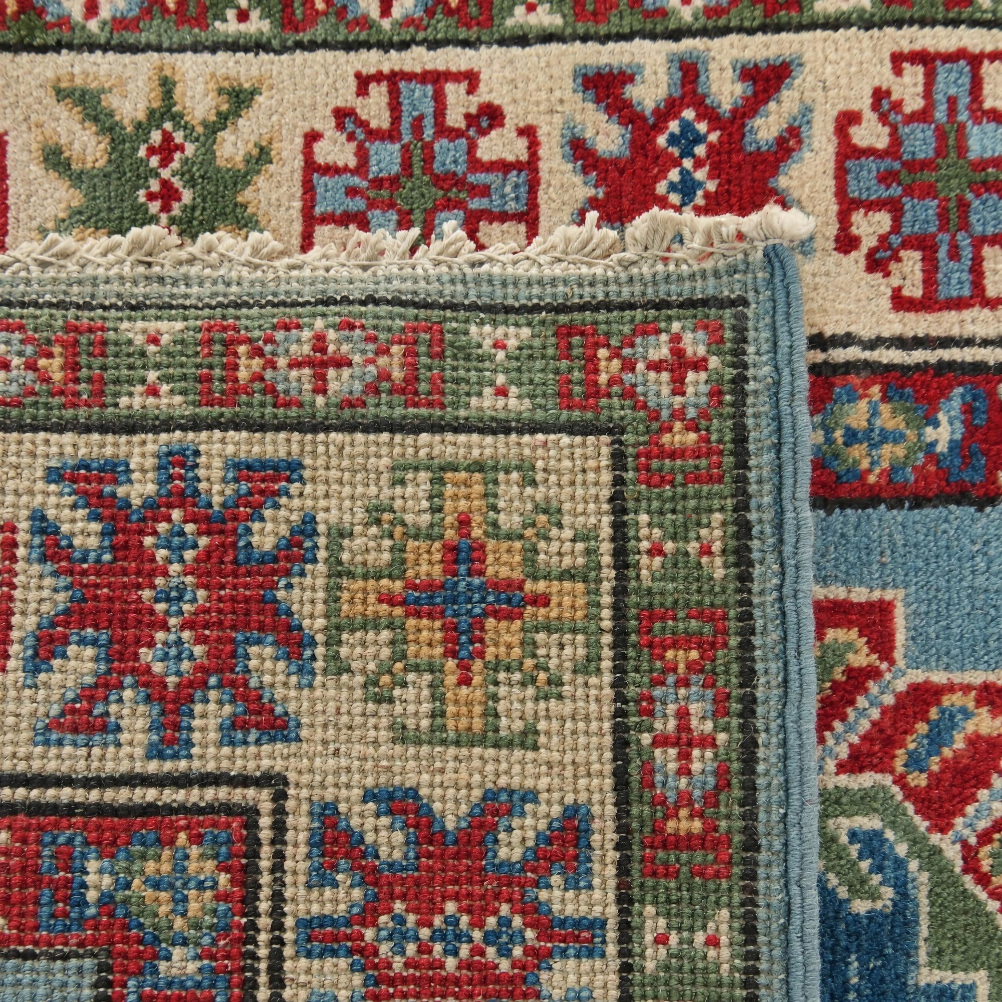 60cm x 90cm Hand Knotted Kazak Rug