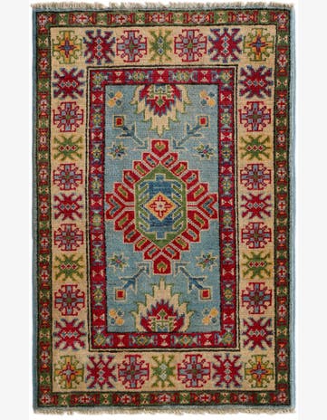 2' x 3' Hand Knotted Kazak Rug