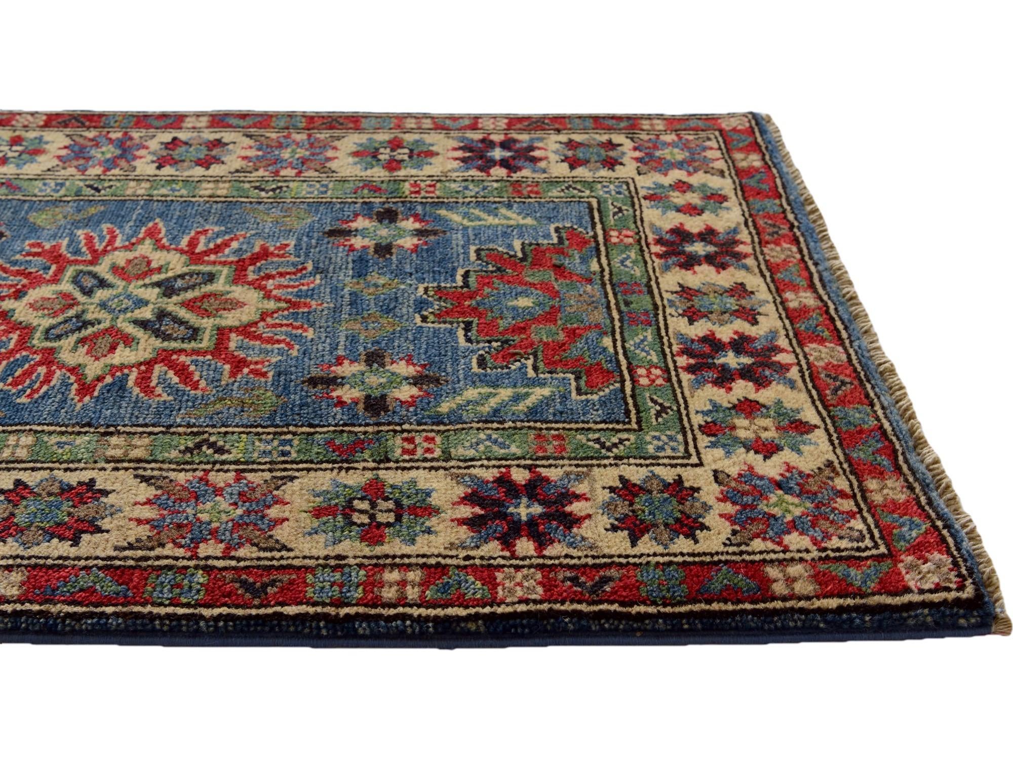 2' x 3' Hand Knotted Kazak Rug