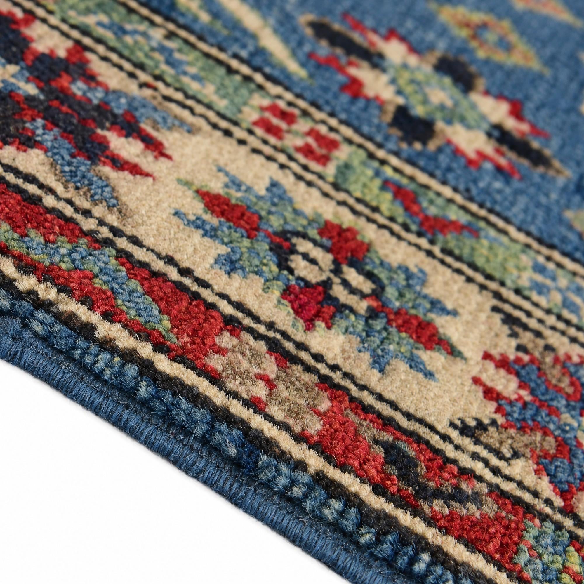 60cm x 90cm anudado a mano Kazak Alfombra
