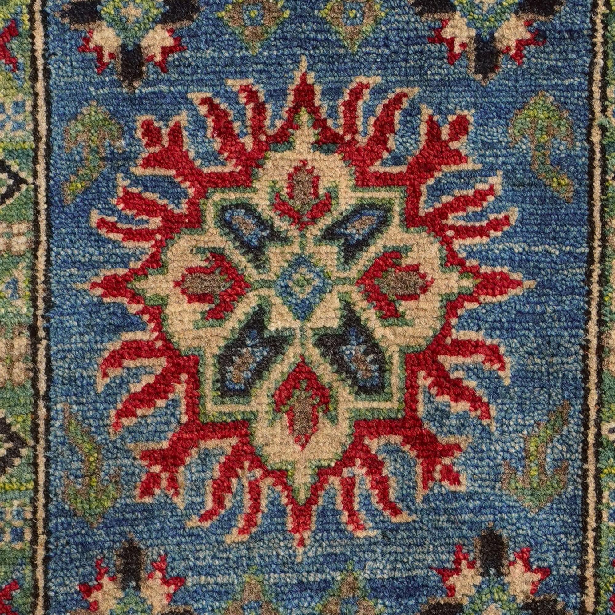 60cm x 90cm anudado a mano Kazak Alfombra