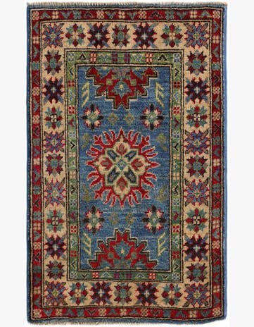2' x 3' Hand Knotted Kazak Rug