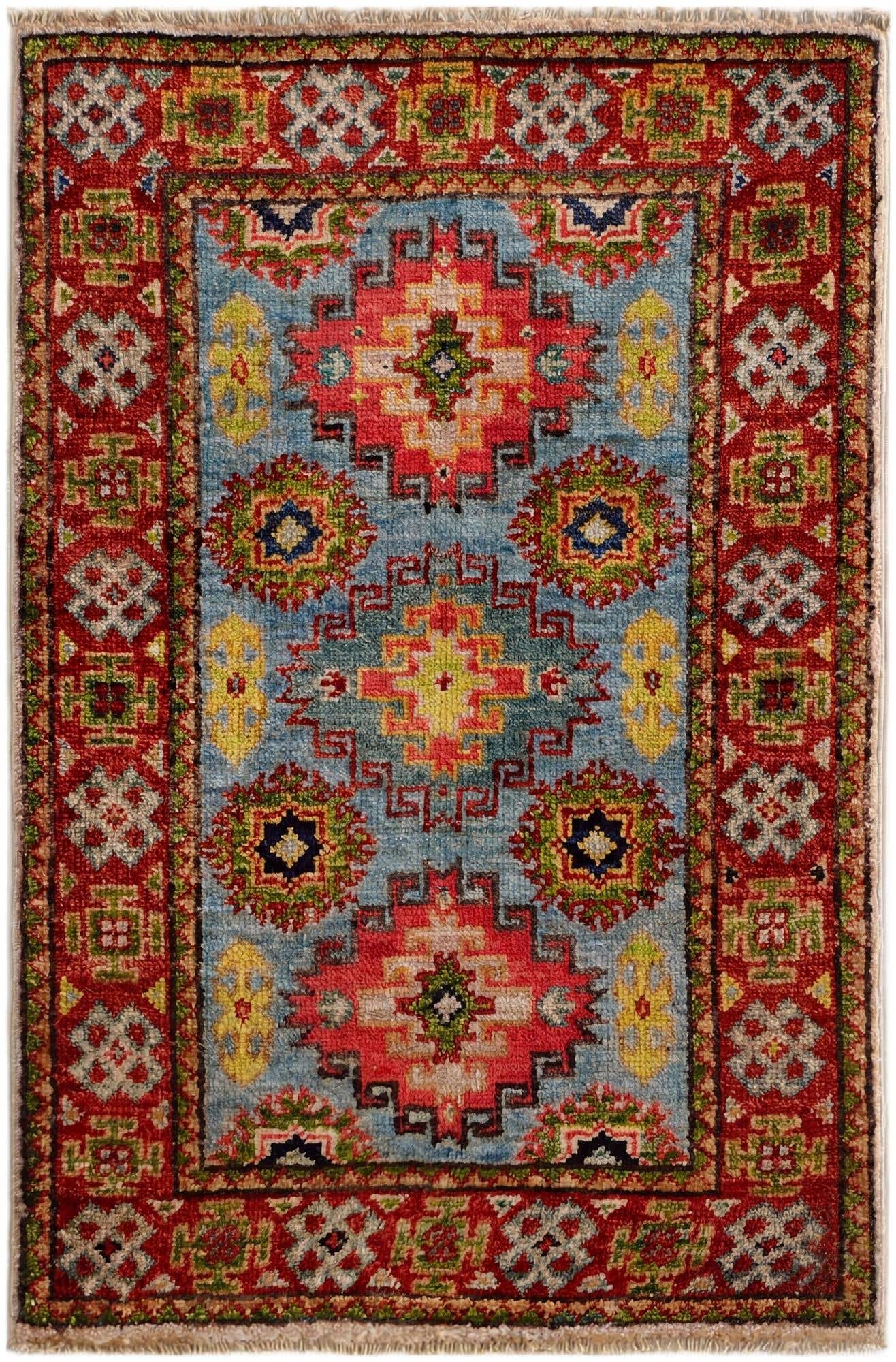 1' 10 x 2' 11 Hand Knotted Kazak Rug