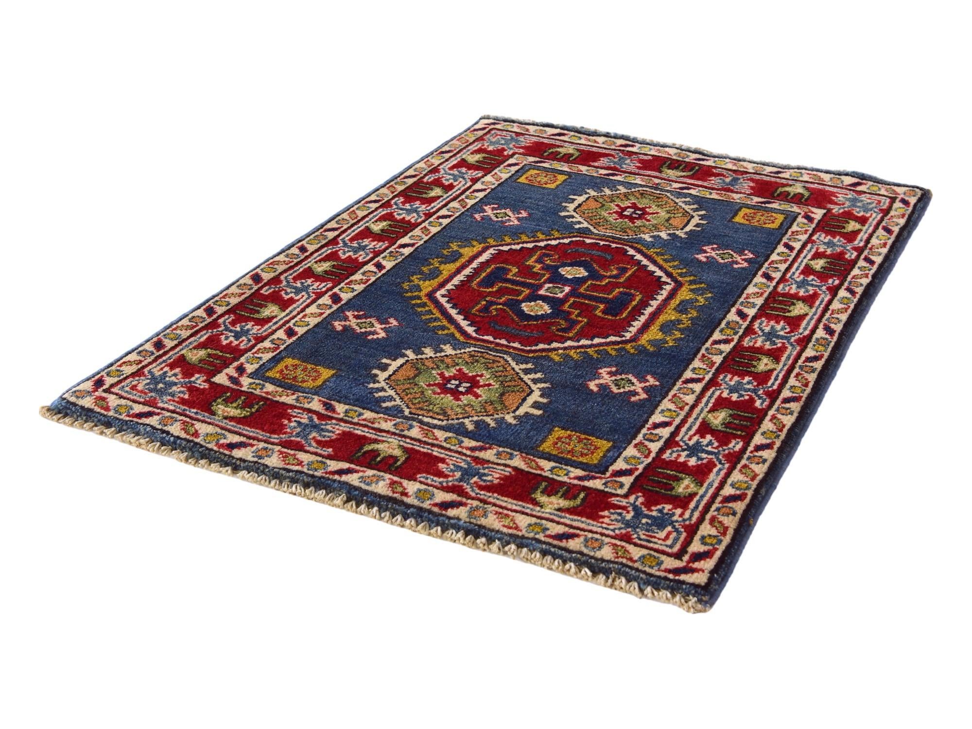 2' x 2' 10 Hand Knotted Kazak Rug
