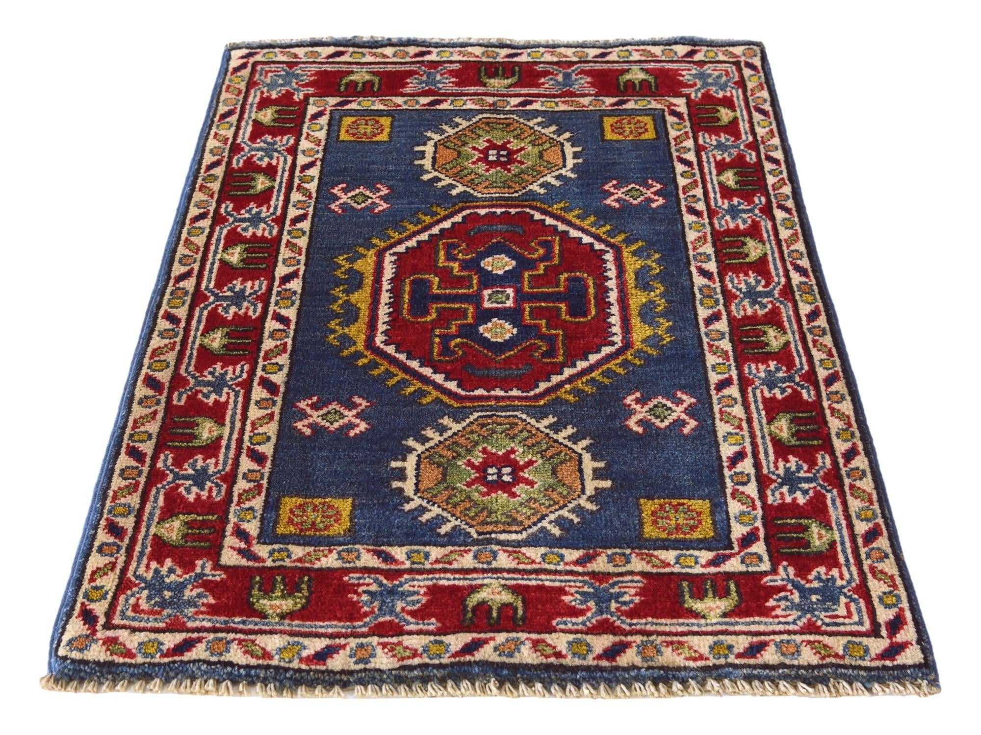 2' x 2' 10 Hand Knotted Kazak Rug