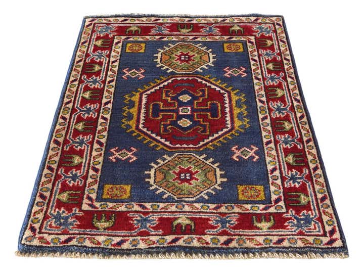 2' x 2' 10 Hand Knotted Kazak Rug