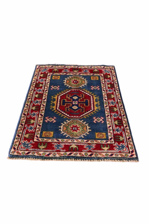 Detail image of 2' x 2' 10 Hand Knotted Kazak Rug