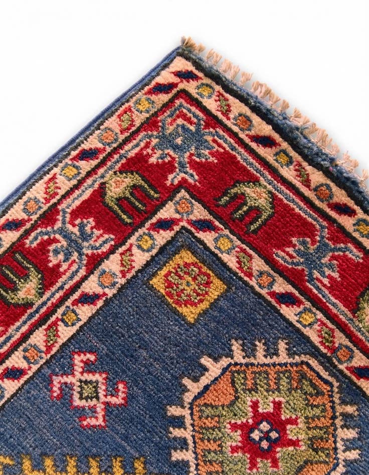 Detail image of 2' x 2' 10 Hand Knotted Kazak Rug