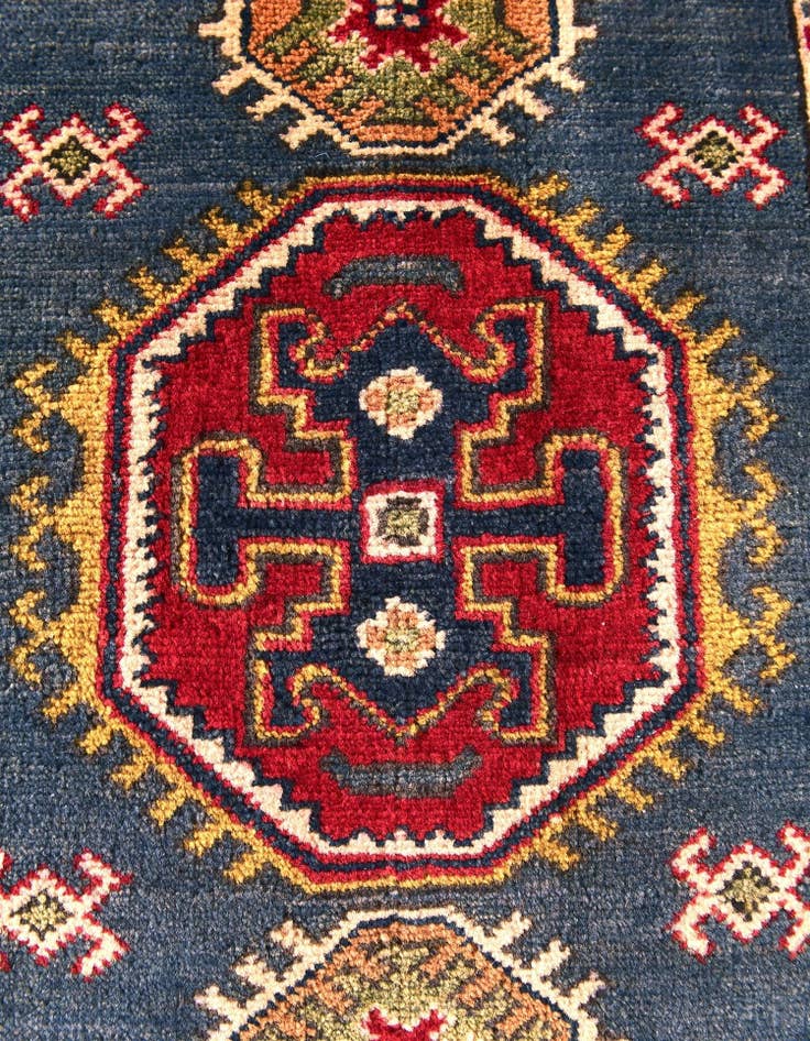 Detail image of 2' x 2' 10 Hand Knotted Kazak Rug